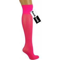 Super Sexy Seamed Stockings - Neon Pink